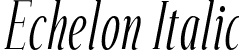 Echelon Italic font - echelon it.otf