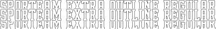 Sporteam Extra Outline Regular font - Sporteam Extra Outline.otf