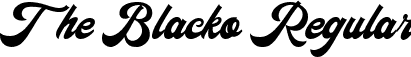 The Blacko Regular font - TheBlacko-rgrqA.ttf