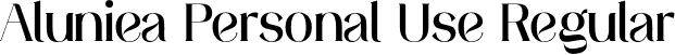 Aluniea Personal Use Regular font - AlunieaPersonalUse-Regular.otf