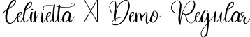 Celinetta - Demo Regular font - CelinettaDemo-w1BP9.ttf