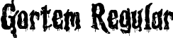 Gortem Regular font - Gortem.ttf