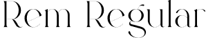 Rem Regular font - Rem.otf