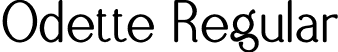 Odette Regular font - Odette.otf