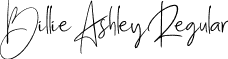 Billie Ashley Regular font - Billie Ashley.otf