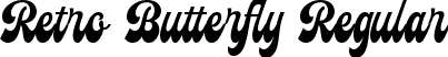 Retro Butterfly Regular font - Retro Butterfly Font by Keithzo.ttf