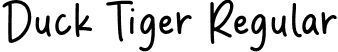 Duck Tiger Regular font - Duck & Tiger.otf