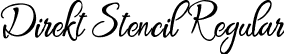 Direkt Stencil Regular font - direktstencil-demo.ttf