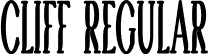 Cliff Regular font - Cliff.otf