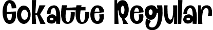 Gokatte Regular font - Gokatte-Regular.otf