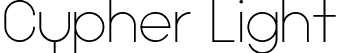 Cypher Light font - Cypher-Light.ttf