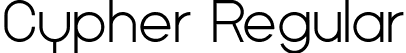 Cypher Regular font - Cypher-Regular.ttf