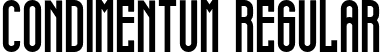 condimentum Regular font - condimentum.ttf