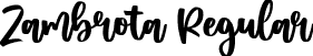 Zambrota Regular font - Zambrota.ttf