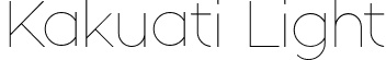 Kakuati Light font - kakuati-light.ttf