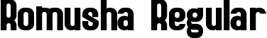 Romusha Regular font - Romusha.ttf