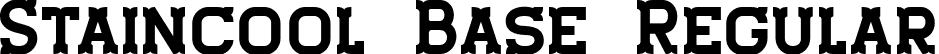 Staincool Base Regular font - Staincoolbase-gxme1.ttf