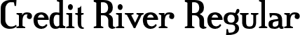 Credit River Regular font - credit river.otf