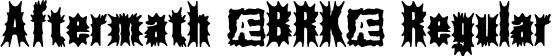 Aftermath (BRK) Regular font - aftermat.ttf