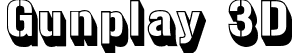 Gunplay 3D font - gunplay 3d.otf