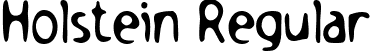 Holstein Regular font - holstein.ttf