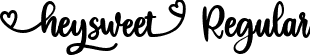 heysweet Regular font - heysweet.ttf