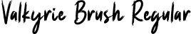 Valkyrie Brush Regular font - Valkyrie Brush.otf