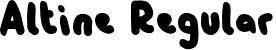 Altine Regular font - Altine-Regular.otf