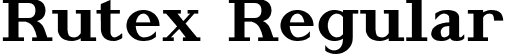 Rutex Regular font - Rutex.ttf