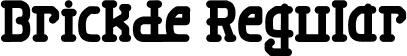 Brickde Regular font - Brickde.otf