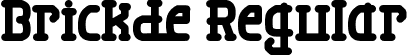 Brickde Regular font - Brickde.ttf