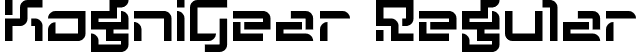 KogniGear Regular font - KogniGear.ttf