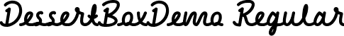 DessertBoxDemo Regular font - DessertBoxDemoRegular.ttf