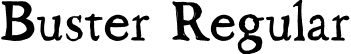 Buster Regular font - Buster-Regular.otf