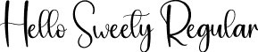 Hello Sweety Regular font - Hello-Sweety.otf