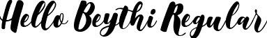 Hello Beythi Regular font - HelloBeythi-RpDze.ttf