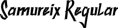 Samureix Regular font - Samureix-Regular.ttf