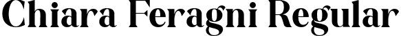 Chiara Feragni Regular font - chiara-feragni.otf