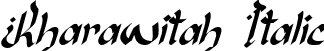 Kharawitah Italic font - Kharawitah-Italic.ttf