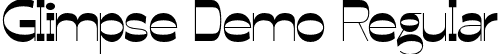 Glimpse Demo Regular font - glimpse-demo.otf