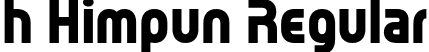 h Himpun Regular font - himpun-d9doz.otf