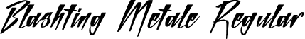 Blashting Metale Regular font - Blashting-Metale.otf