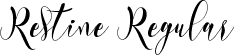 Restine Regular font - Restine-OTF-Personal.otf