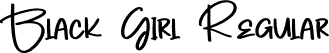 Black Girl Regular font - Black-Girl.otf