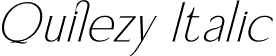 Quilezy Italic font - Quilezy-Italic.otf