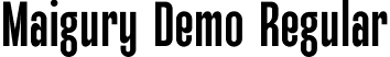 Maigury Demo Regular font - maigury-demo-regular.otf