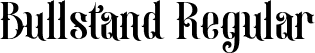 Bullstand Regular font - bullstandregular-rgojo.ttf