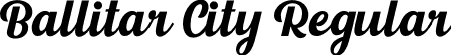 Ballitar City Regular font - ballitar-city.otf