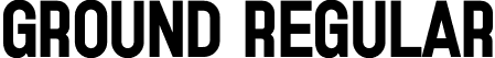 Ground Regular font - ground.otf