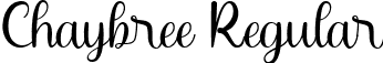 Chaybree Regular font - Chaybree.ttf